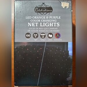 Celebrations Halloween Orange/Purple 100ct LED Net Lights 11-11007A